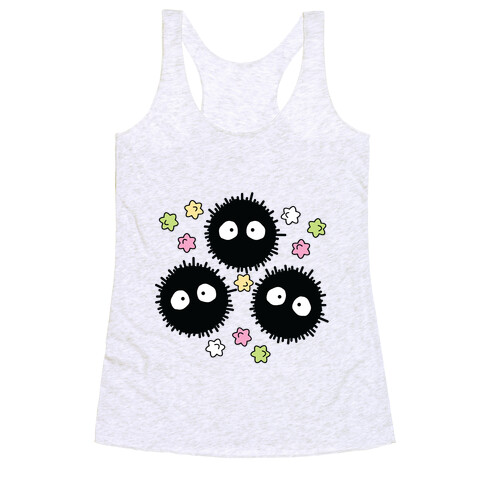 A Trio Of Soot Sprites Racerback Tank Top