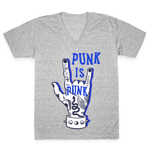 Punk Is Punk V-Neck Tee Shirt