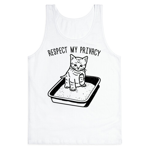 Respect My Privacy Kitten Tank Top