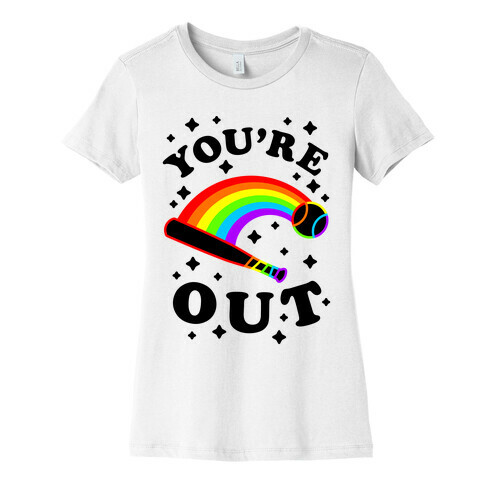 You're Out (Gay Baseball Pride) Womens T-Shirt