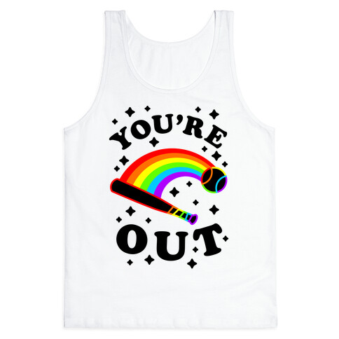 You're Out (Gay Baseball Pride) Tank Top