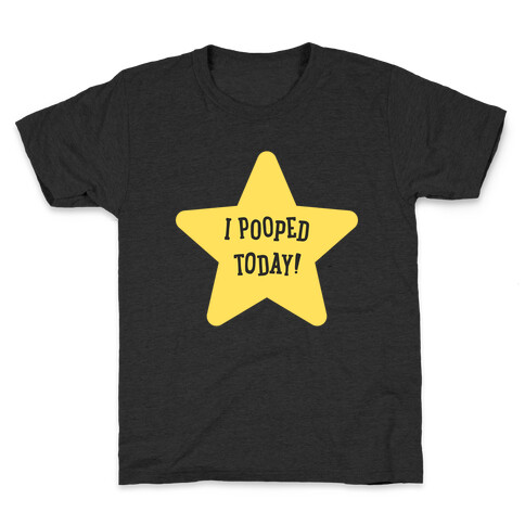 I Pooped Today Gold Star Kids T-Shirt