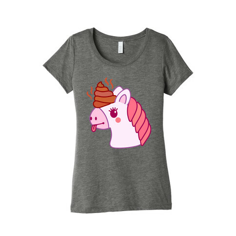 Poopicorn Womens T-Shirt