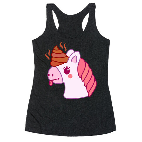 Poopicorn Racerback Tank Top