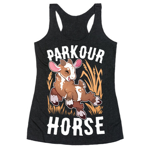 Parkour Horse Racerback Tank Top