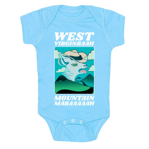 West Virginbaah, Mountain Mabaah (Country Roads Goat)  Baby One-Piece
