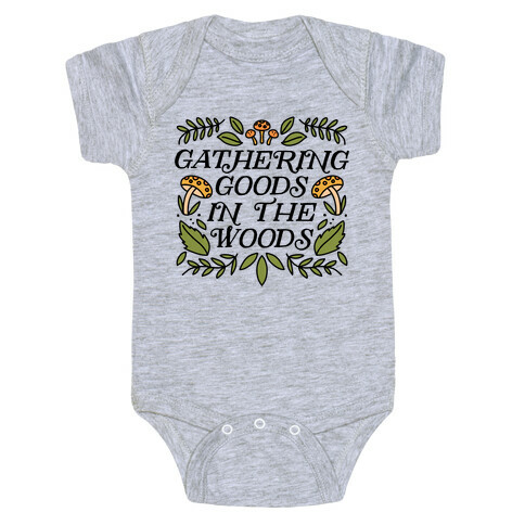 Gathering Goods In The Woods Baby One-Piece