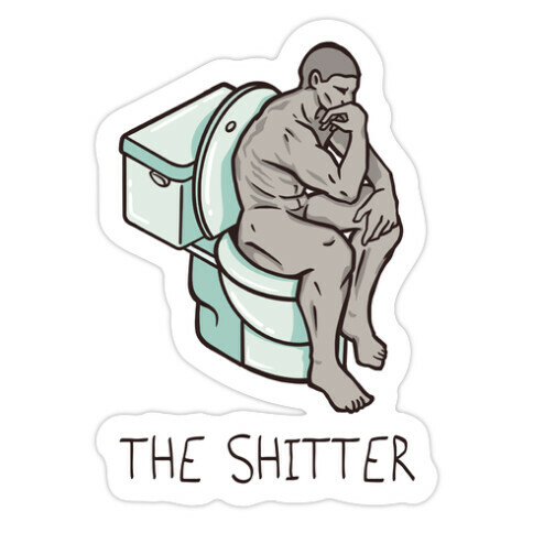 The Shitter Parody Die Cut Sticker