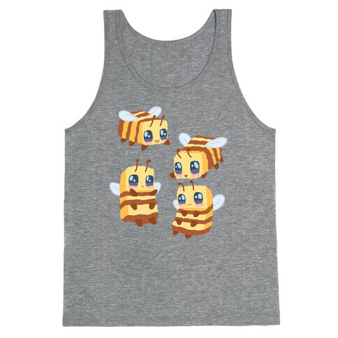 Cute Cubic Bee Pattern Tank Top