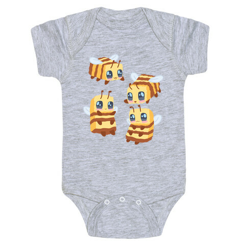 Cute Cubic Bee Pattern Baby One-Piece