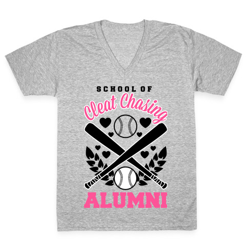 School Of Cleat Chasing Alumni V-Neck Tee Shirt