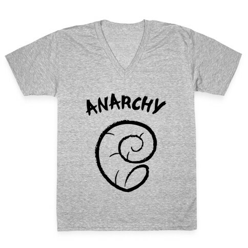 Anarchy Helix V-Neck Tee Shirt