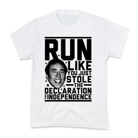 Run Like Nick Cage Kids T-Shirt