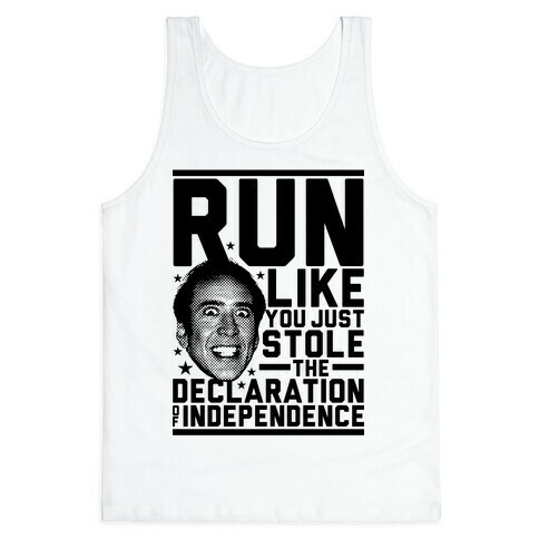 Run Like Nick Cage Tank Top