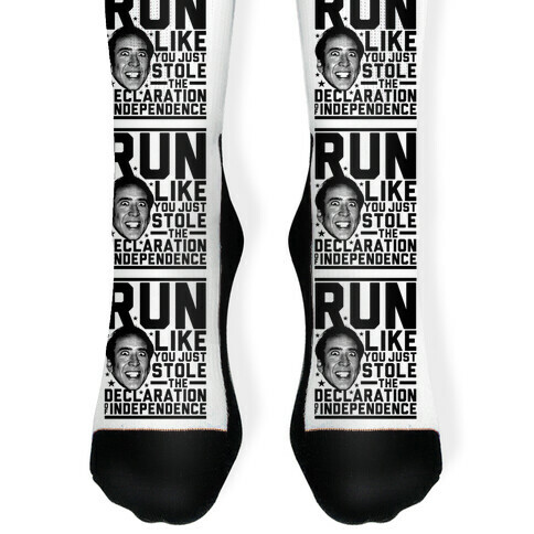 Run Like Nick Cage Sock