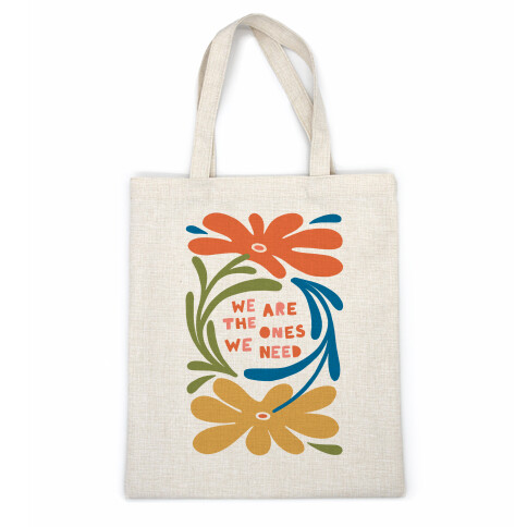 We Are The Ones We Need Retro Flowers Casual Tote