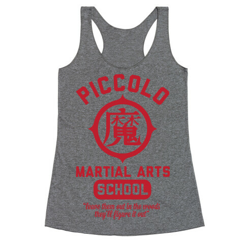 Piccolo Martial Arts School Racerback Tank Top