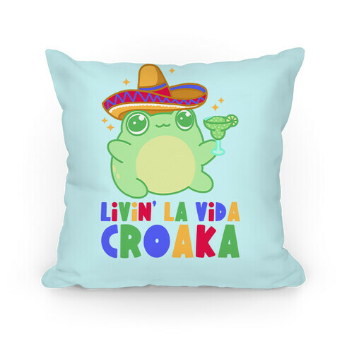 Livin' La Vida Croaka Pillow