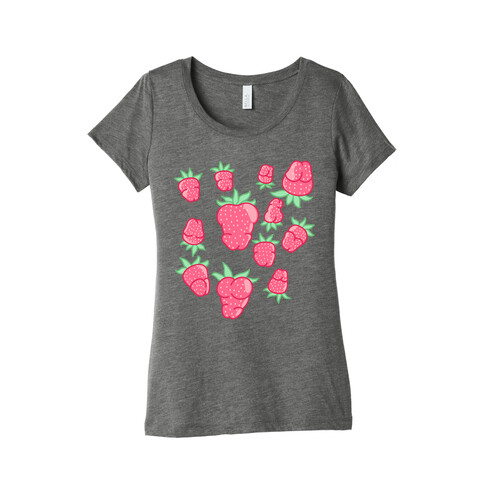 Strawberry Peens Pattern Womens T-Shirt