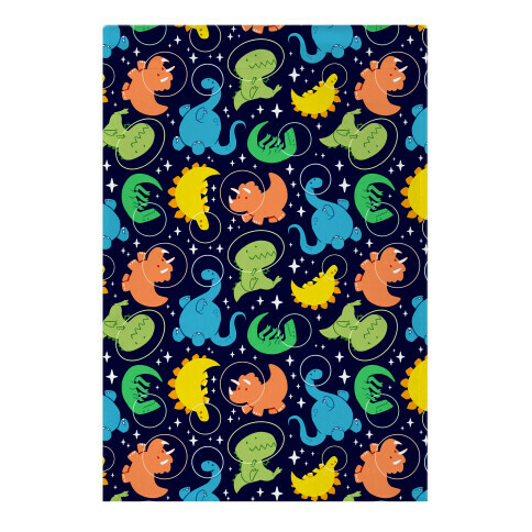 Space Dinos Garden Flag