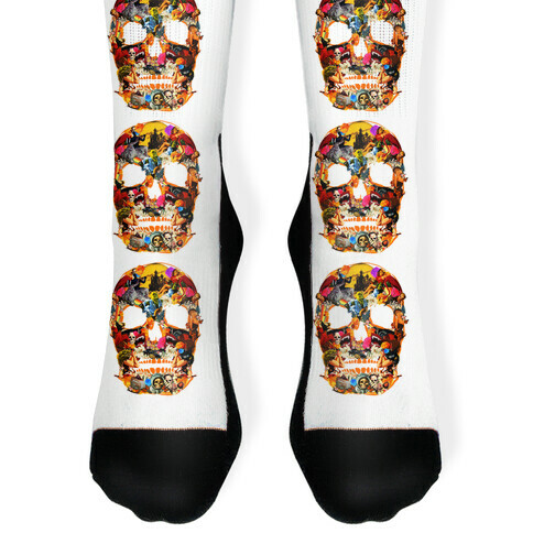 Vintage Skull Sock