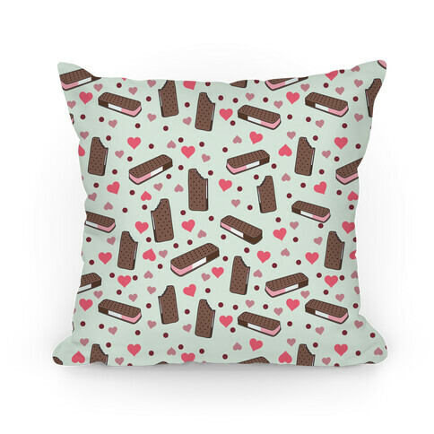 Neapolitan Ice Cream Sandwich Pattern Pillow Pillow