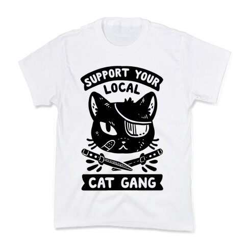 Support Your Local Cat Gang Kids T-Shirt