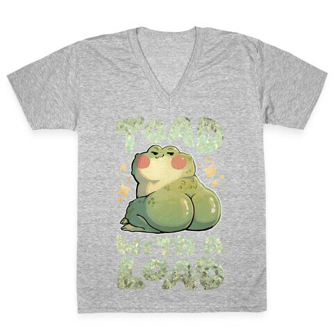 Toad With A Load V-Neck Tee Shirt