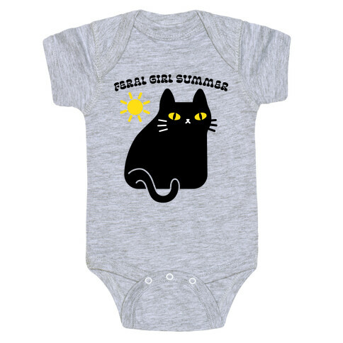 Feral Girl Summer Cat Baby One-Piece
