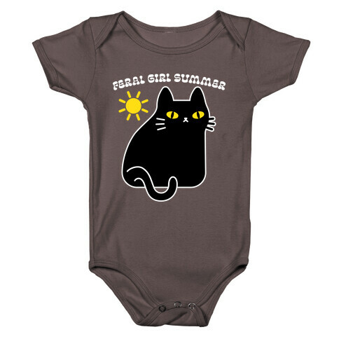 Feral Girl Summer Cat Baby One-Piece