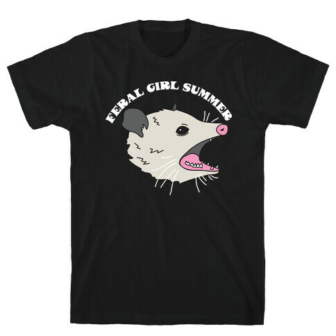 Feral Girl Summer Opossum T-Shirt