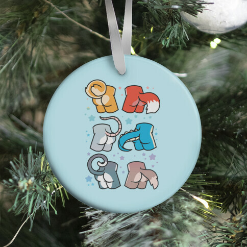 Assorted Furry Butts Ornament