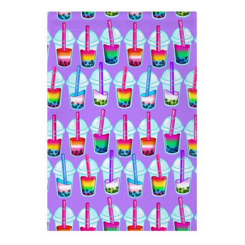 Pride Bubble Tea Garden Flag