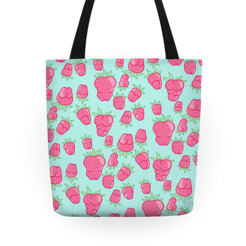 Strawberry Peens Pattern Tote