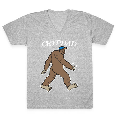 Crypdad Sasquatch V-Neck Tee Shirt