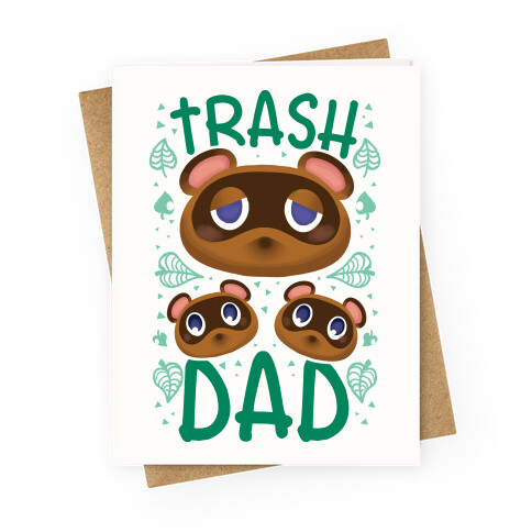 Trash Dad  Greeting Card