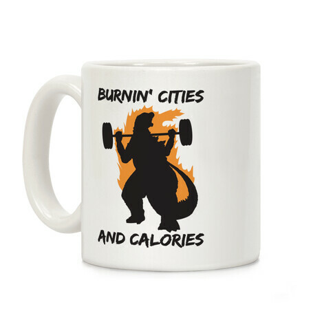 Burnin' Cities And Calories Kaiju Coffee Mug