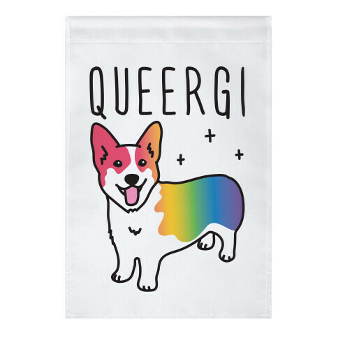 Queergi LGBTQ Corgi Garden Flag