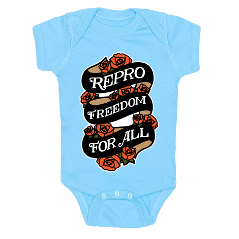 Repro Freedom For All Roses and Ribbon Baby One-Piece