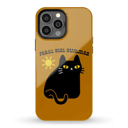 Feral Girl Summer Cat Phone Case
