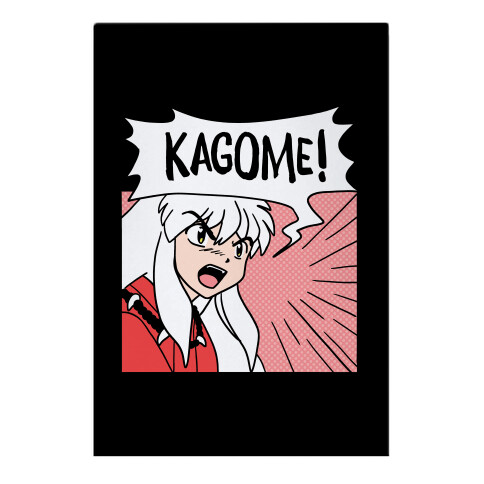 InuYasha Screaming Kagome (1 of 2 pair) Garden Flag