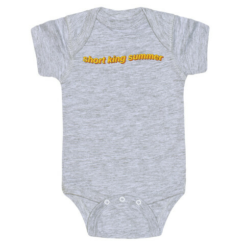 Short King Summer Subtitle Baby One-Piece