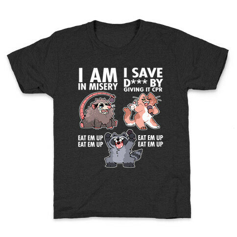 Misery x CPR x Eat Em Up Trash Cats Kids T-Shirt
