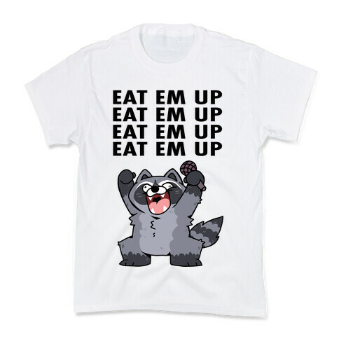 Misery x CPR x Eat Em Up, Eat Em Up Raccoon Kids T-Shirt