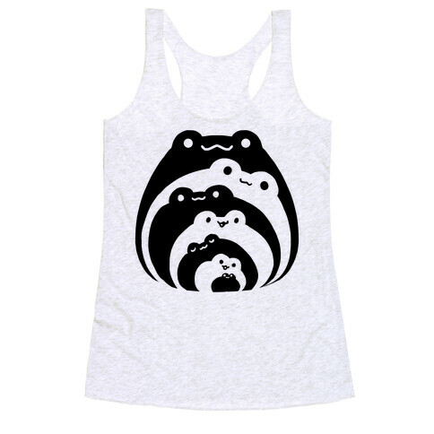 Frogs In Frogs In Frogs Racerback Tank Top