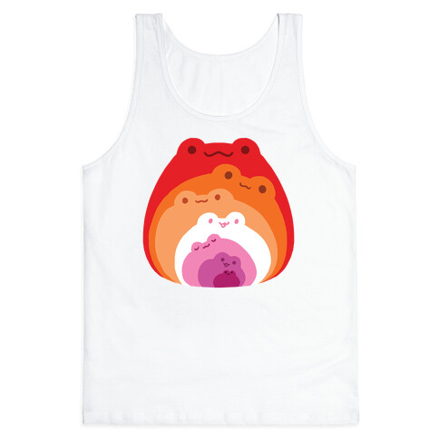 Frogs In Frogs In Frogs Lesbian Pride Tank Top