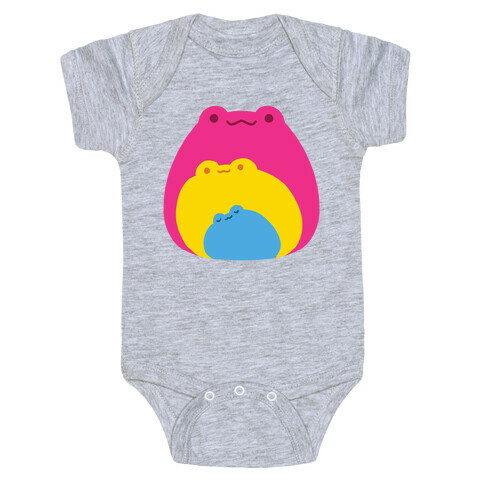 Frogs In Frogs In Frogs Pansexual Pride Baby One-Piece