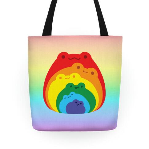Frogs In Frogs In Frogs Rainbow Tote