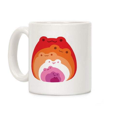 Frogs In Frogs In Frogs Lesbian Pride Coffee Mug