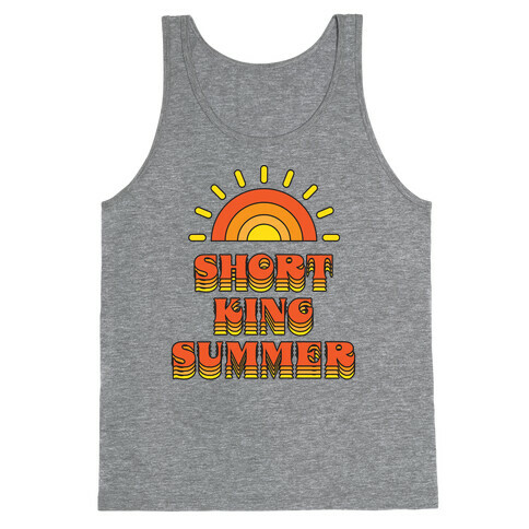 Short King Summer Sunset Tank Top
